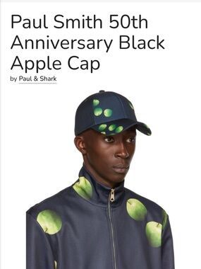 Paul Smith Adult 50th Anniversary Baseball Cap - Apple Print